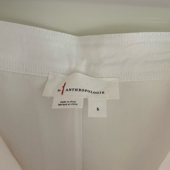 By Anthropologie High-Waist Rope Belt Linen Pants Size Small - Picture 6 of 6